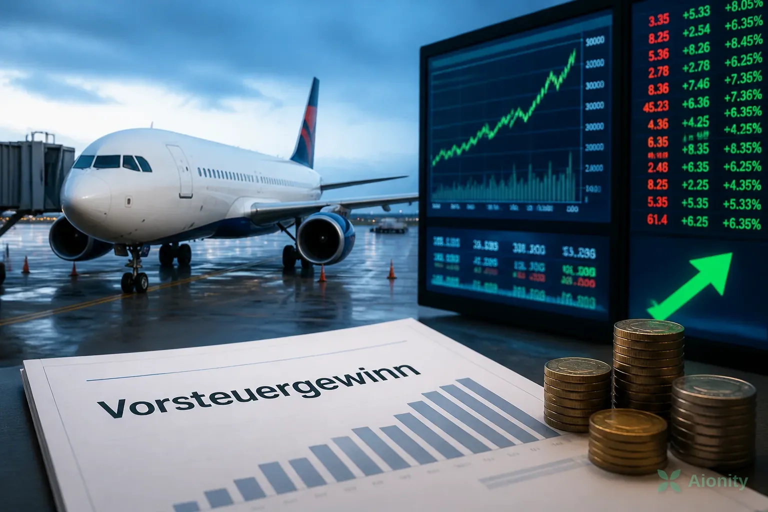 Symbolbild: Delta senkt wegen höherer Treibstoffpreise den Gewinnausblick