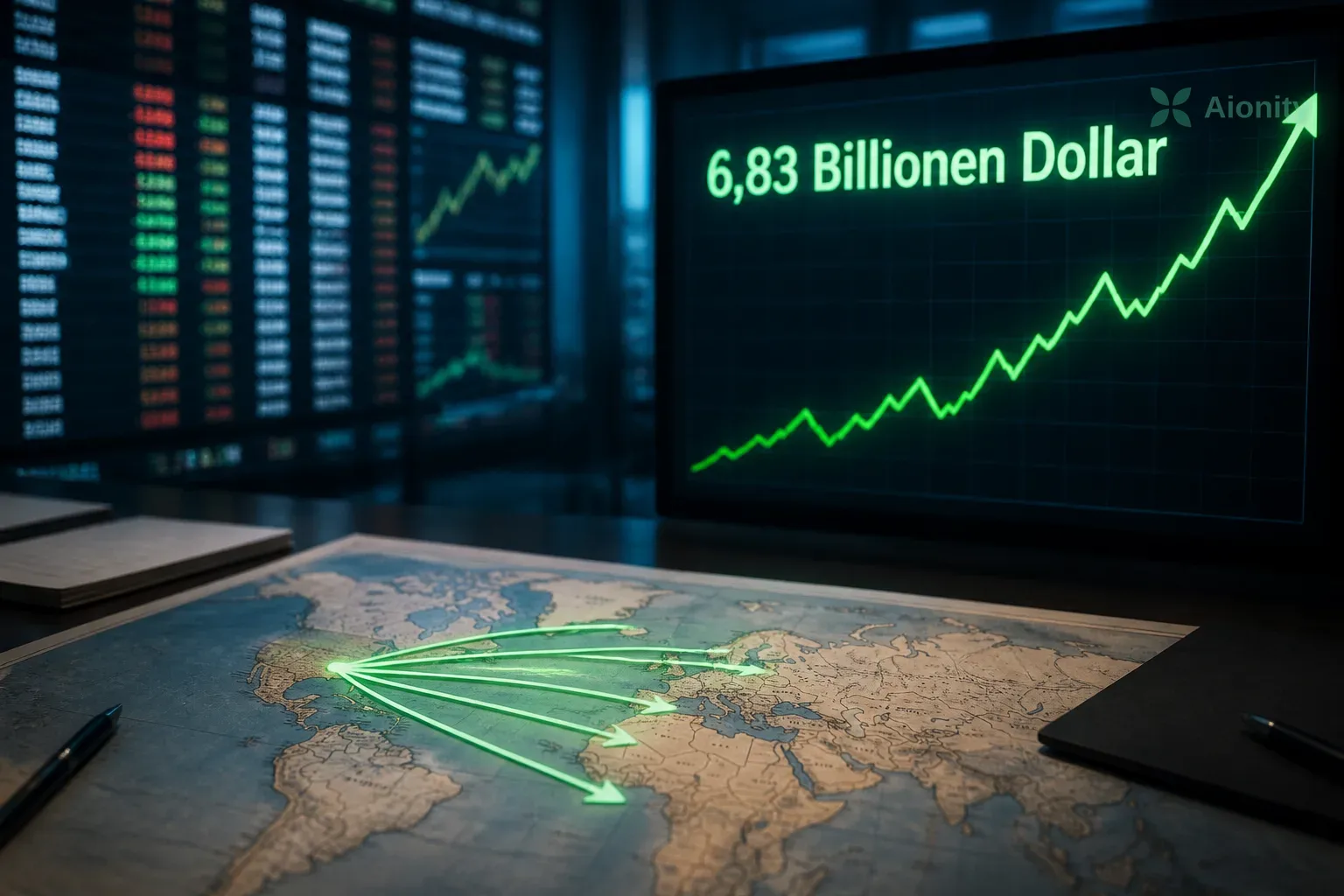 Symbolbild: US-Auslandsinvestitionen steigen 2024 auf 6,83 Billionen Dollar