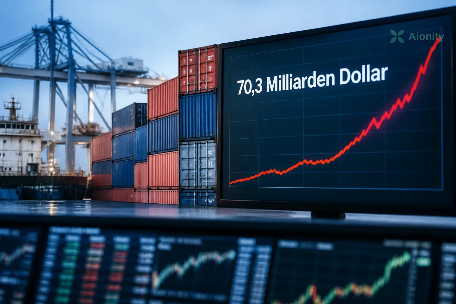 Symbolbild: US-Handelsdefizit steigt im Dezember auf 70,3 Milliarden Dollar