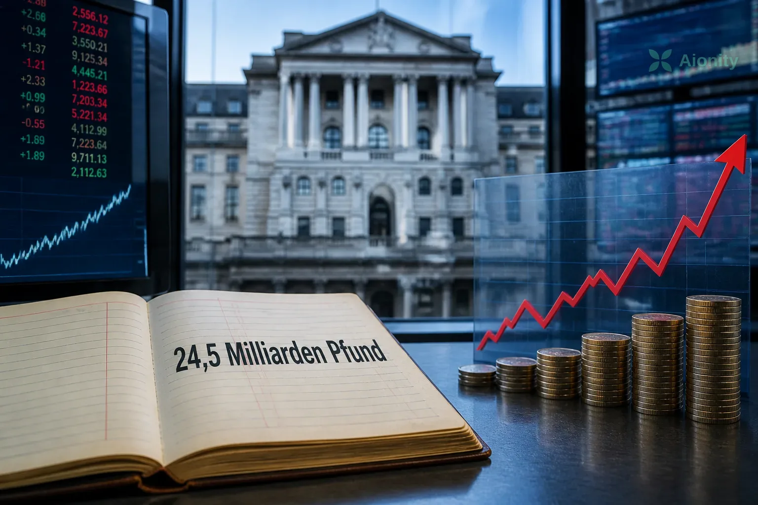 Symbolbild: Öffentlicher Sektor im Vereinigten Königreich leiht sich 24,5 Milliarden Pfund