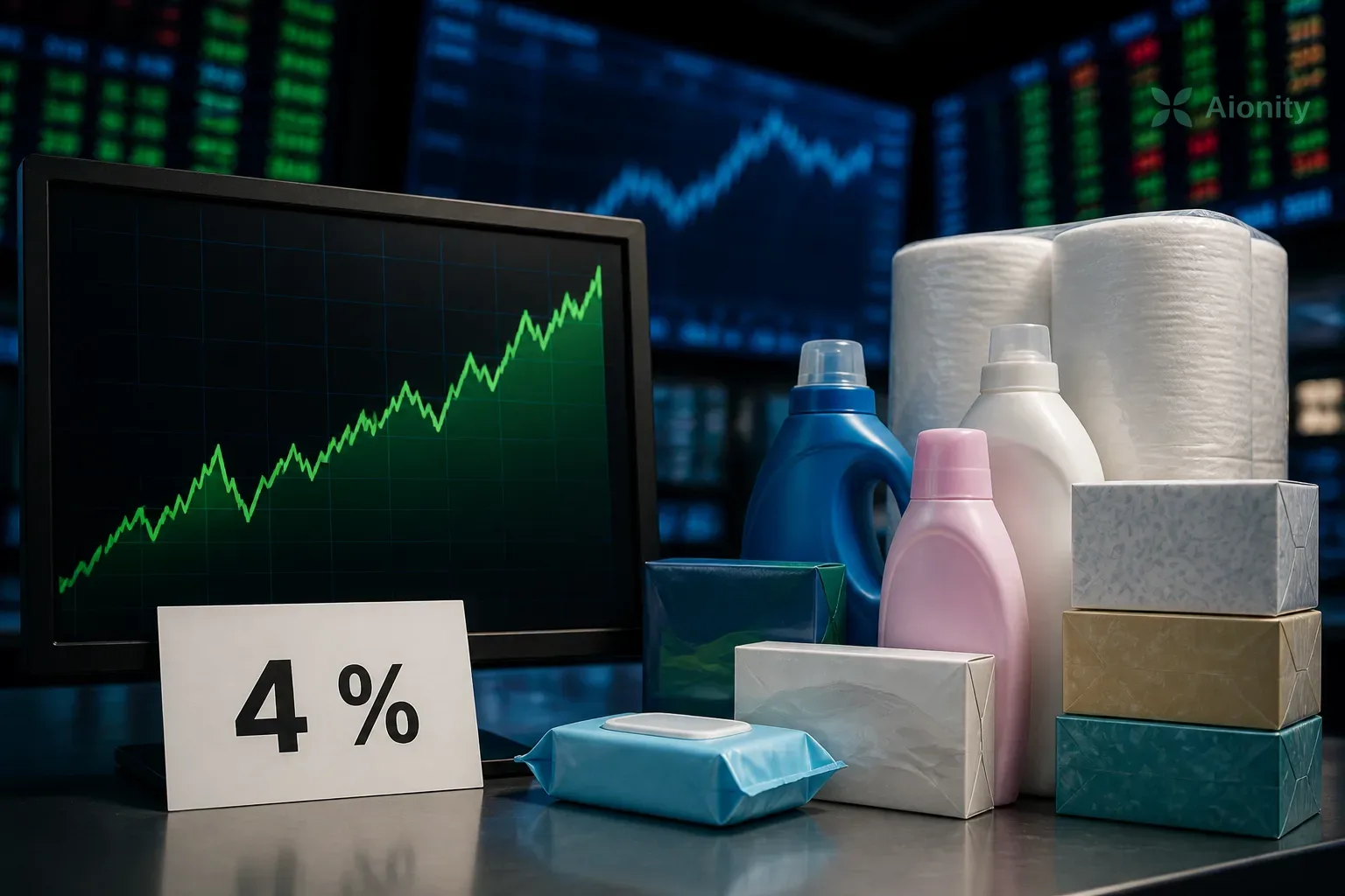 Symbolbild: P&G steigert den Umsatz im ersten Quartal um vier Prozent