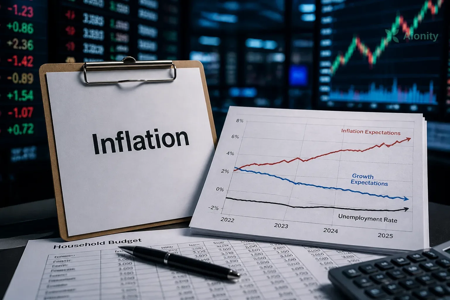 Symbolbild: EZB-Umfrage zeigt höhere Inflationserwartungen und schwächere Wachstumsaussichten