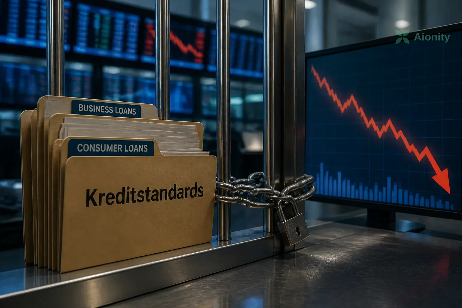 Symbolbild: EZB-Umfrage zeigt strengere Kreditstandards und sinkende Nachfrage